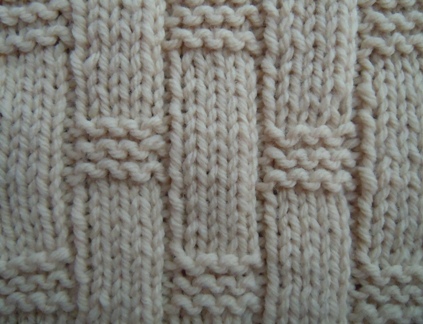 textured tiles knitting pattern